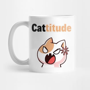 Moody Cat With A Cattitude Mug